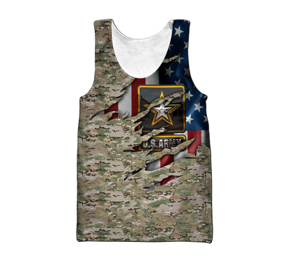 US Army Veteran 3D All Over Printed Hoodie Shirt HAC150905
