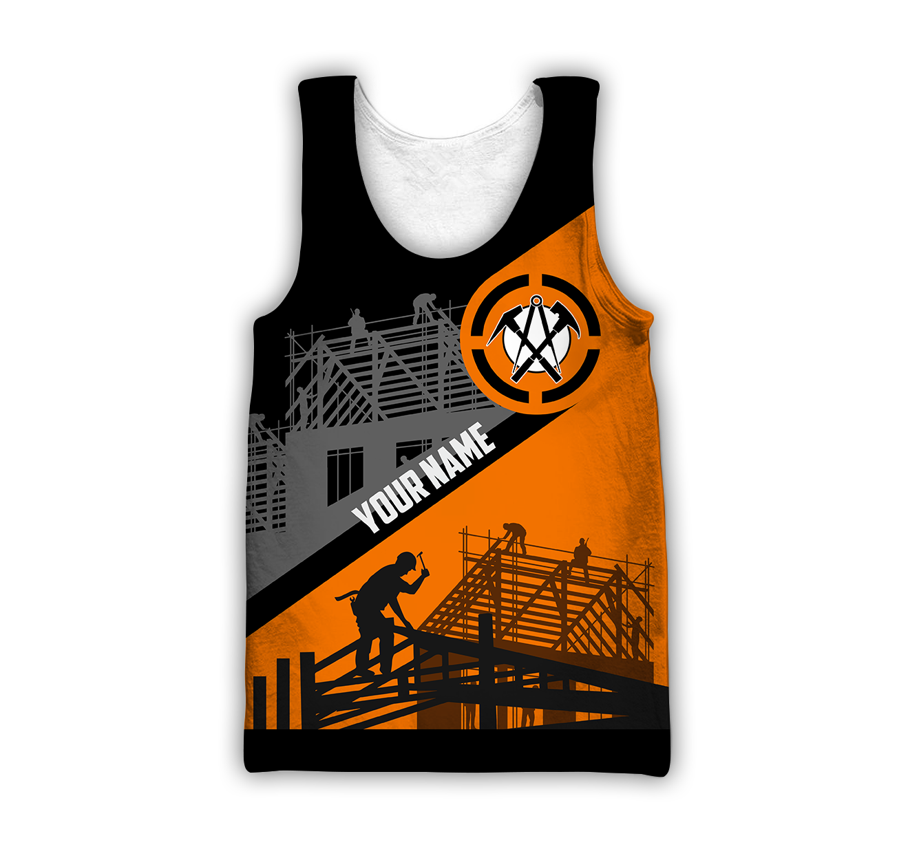 Custom Name Roofer Man 3D All Over Printed Shirts For Men