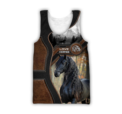 Love Beautiful Horse 3D All Over Printed Shirts For Men And Women TR1505204S - Amaze Style™-Apparel