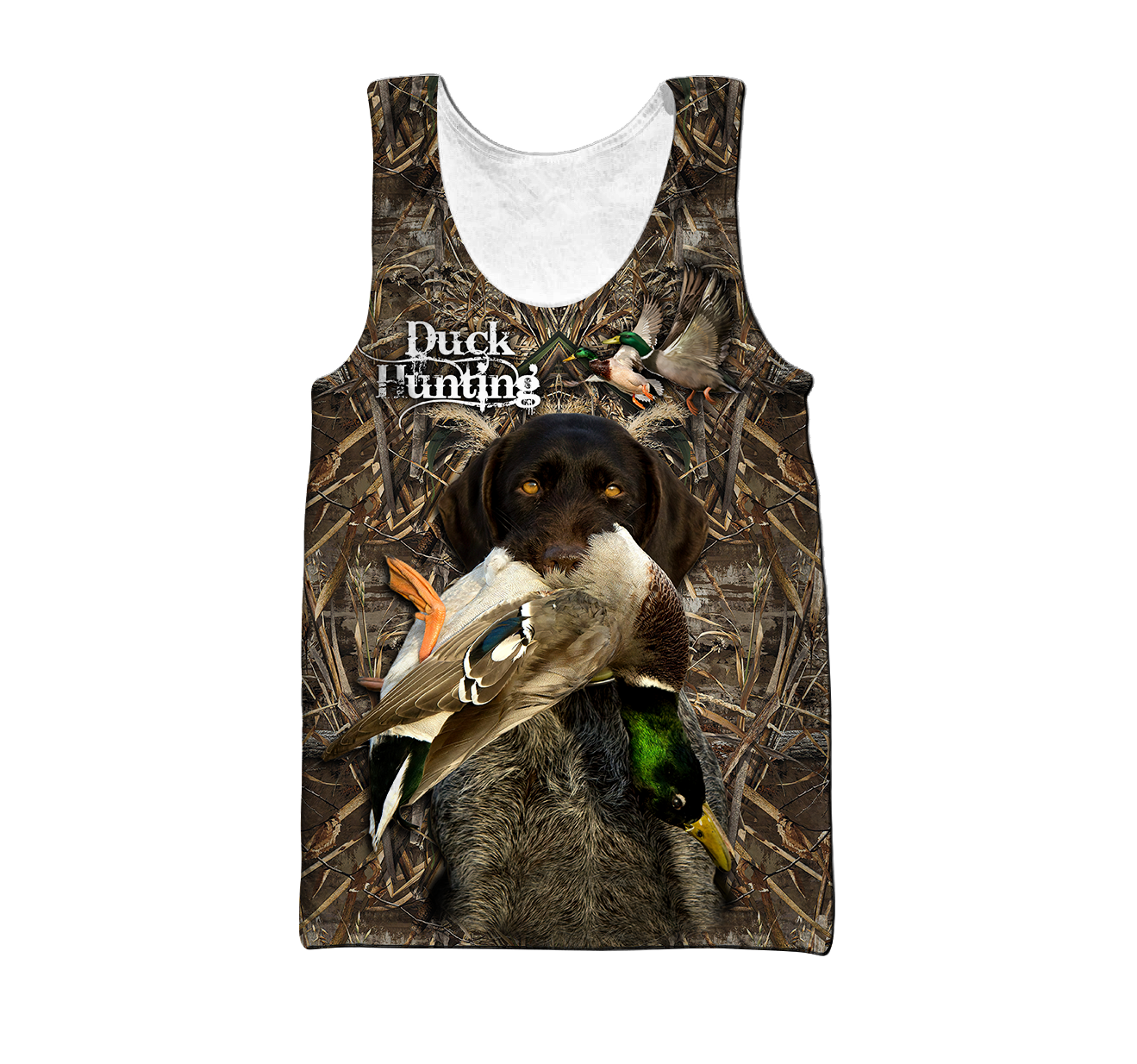 Personalized Name Hunting Camo 3D Unisex Shirts Duck Hunting Labrador Retriever