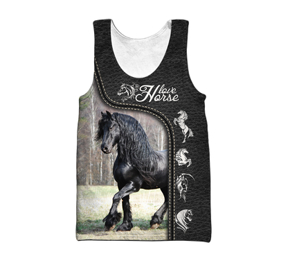 Love Horse 3D All Over Printed Shirts Pi220401 - Amaze Style™-Apparel