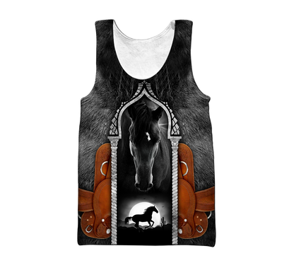 Beautiful Horse 3D All Over Printed shirt for Men and Women Pi080101-Apparel-MP-Hoodie-S-Vibe Cosy™