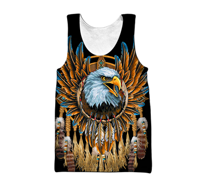 Eagle Dreamcatcher Native American Hoodie 3D All Over Printed Shirts LAM2022091-LAM