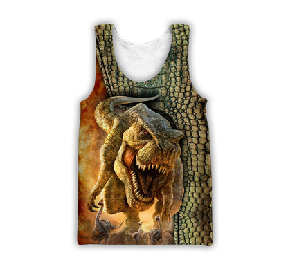 Dinosaur T-rex Skin 3D all over printed shirts