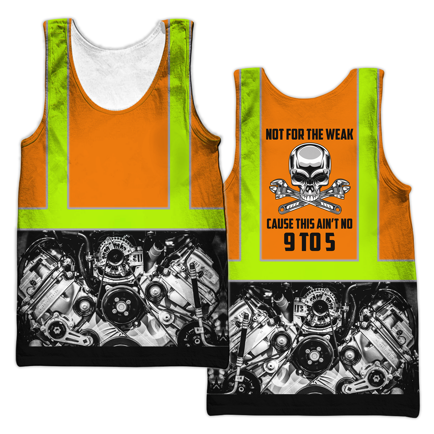 Mechanic Not For The Weak 3D All Over Printed Hoodie For Men and Women TN