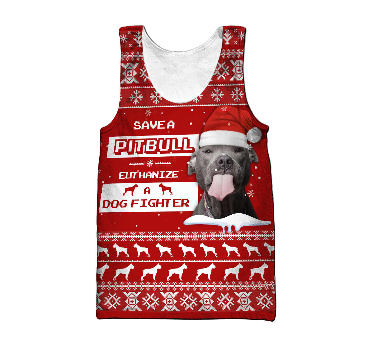 Save A Pit Bull Christmas Shirt for Men and Women NDD08102002