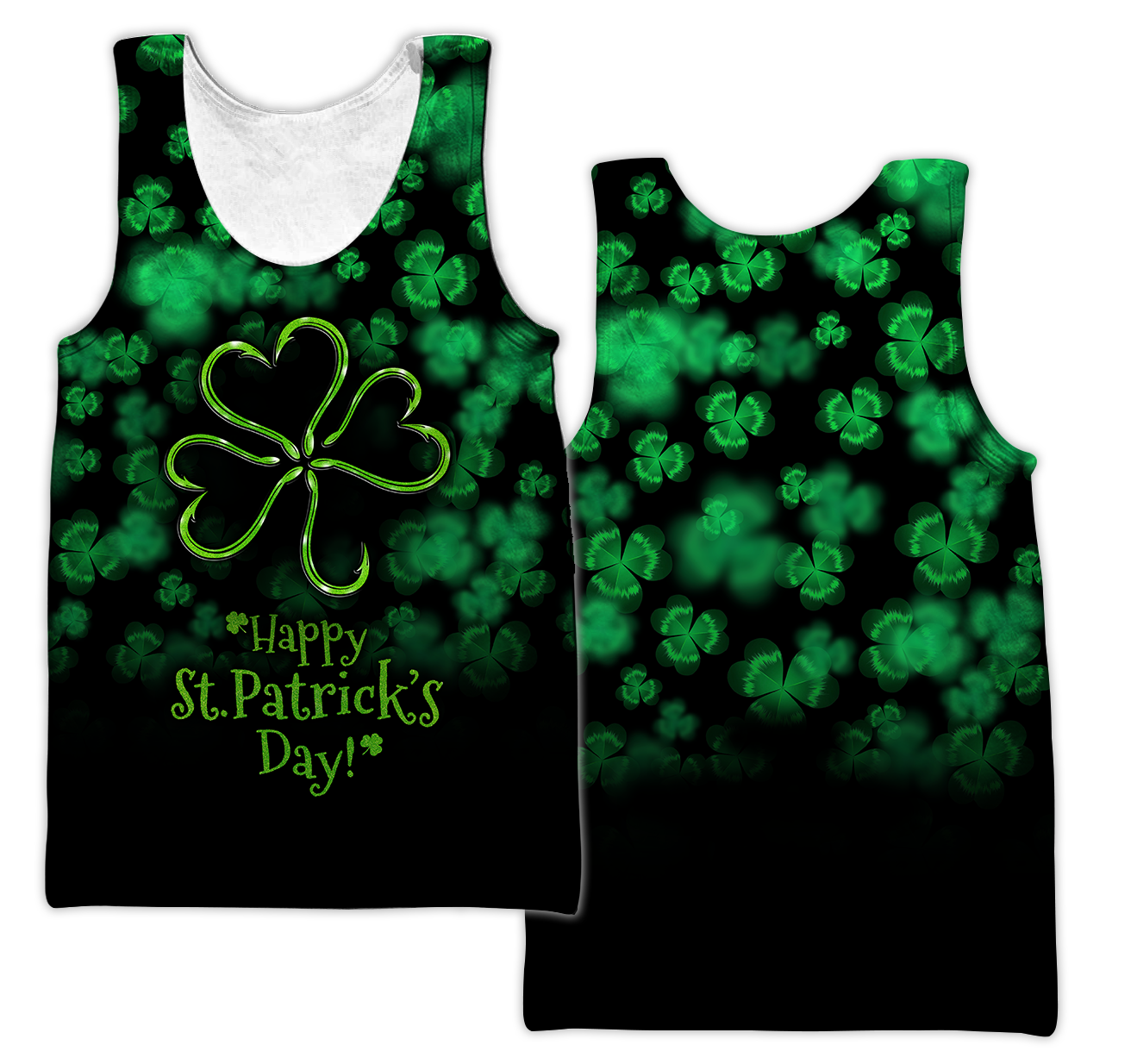 Happy St Patrick's Day Irish Hoodie T-Shirt Sweatshirt for Men and Women Pi170204-Apparel-NM-Men's tank top-S-Vibe Cosy™