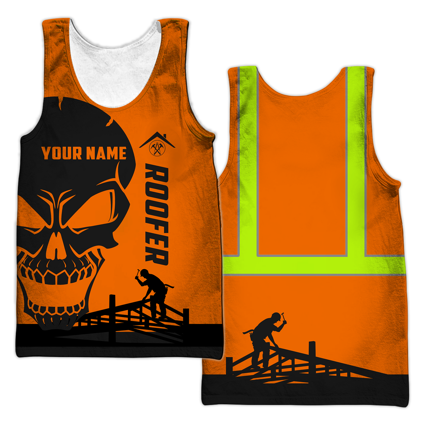 Orange Roofer Man 3D All Over Printed Shirts For Men Pi12102003