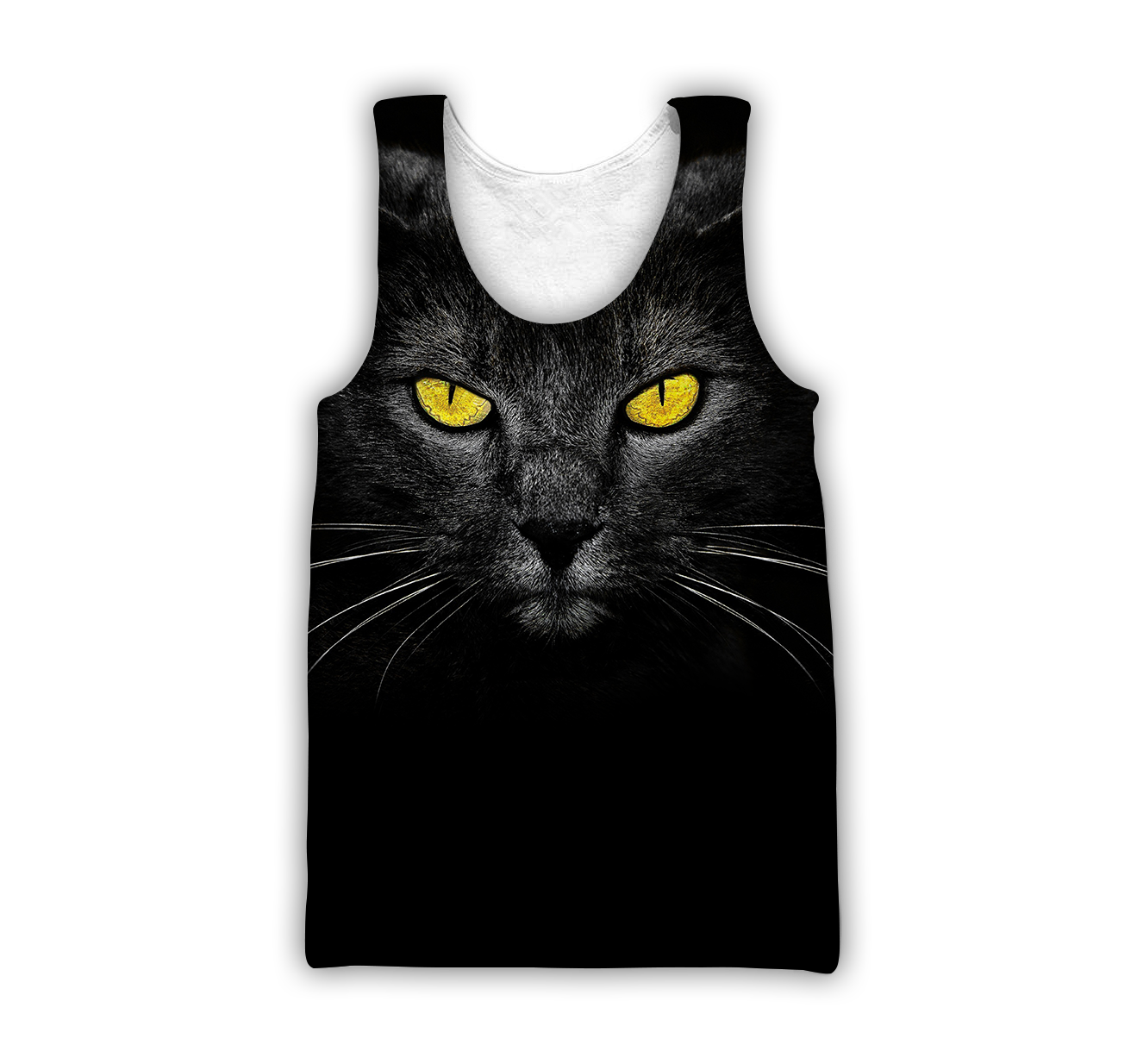 Love Black Cat cover face hair 3D all over shirts