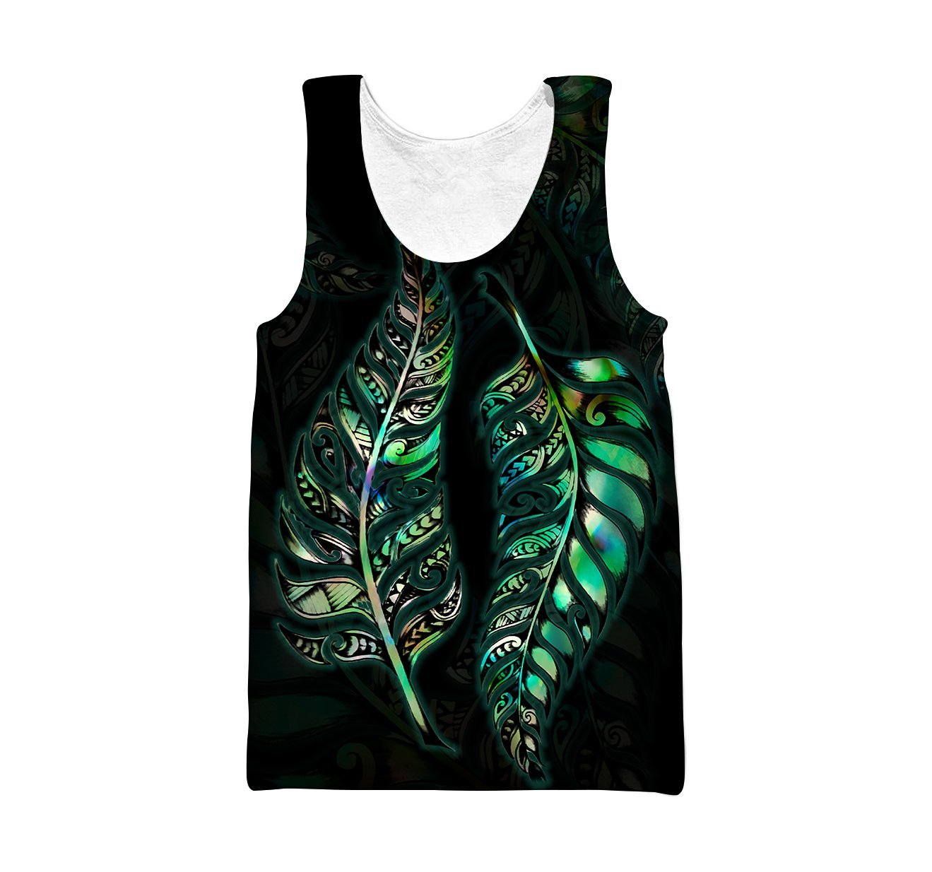 Paua Shell Maori Silver Fern Maori Tattoo New Zealand 3D Unisex Hoodie