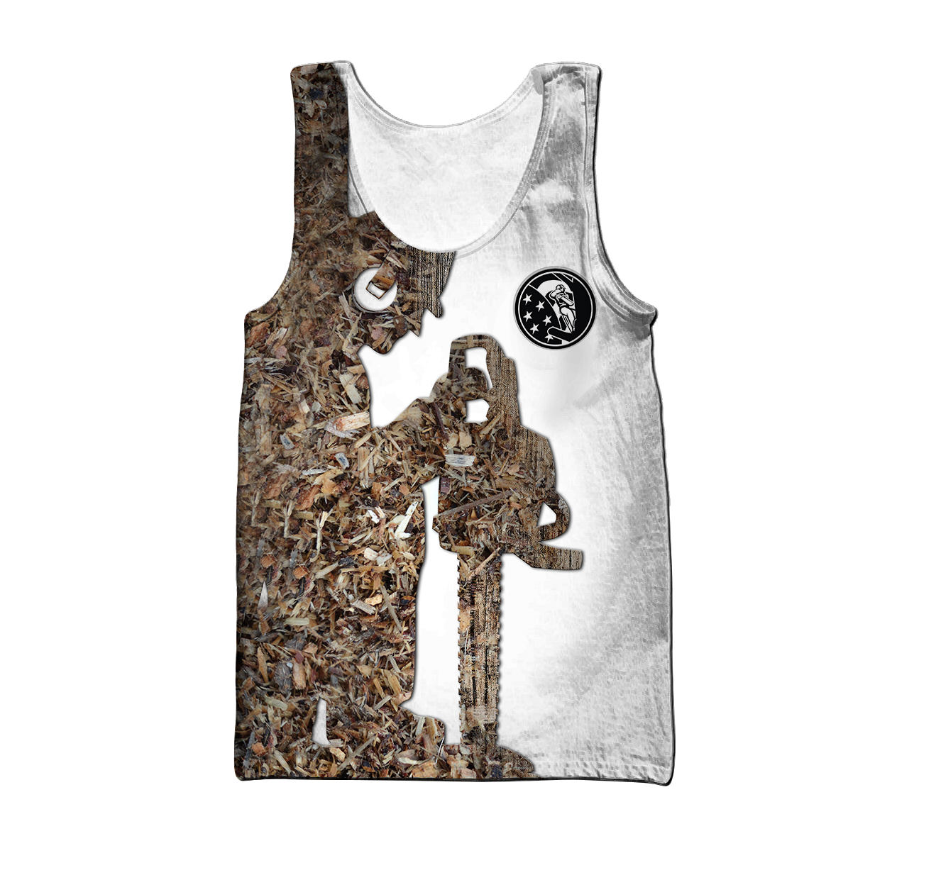 Premium Unisex Sawdust Pattern All Over Printed Arborist Shirts MEI