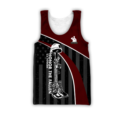 Veteran Honor the fallen Coming Home under a Flag Soldier 3D shirts for men and women