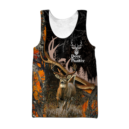 Premium Hunting Deer Black Camo Unisex Shirts