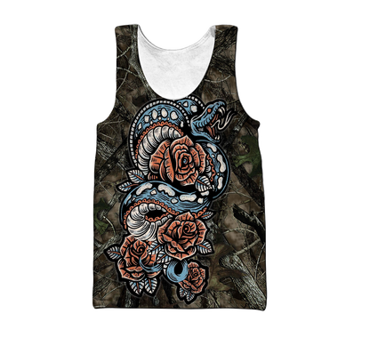 Snake 3D All Over Printed Unisex Shirt