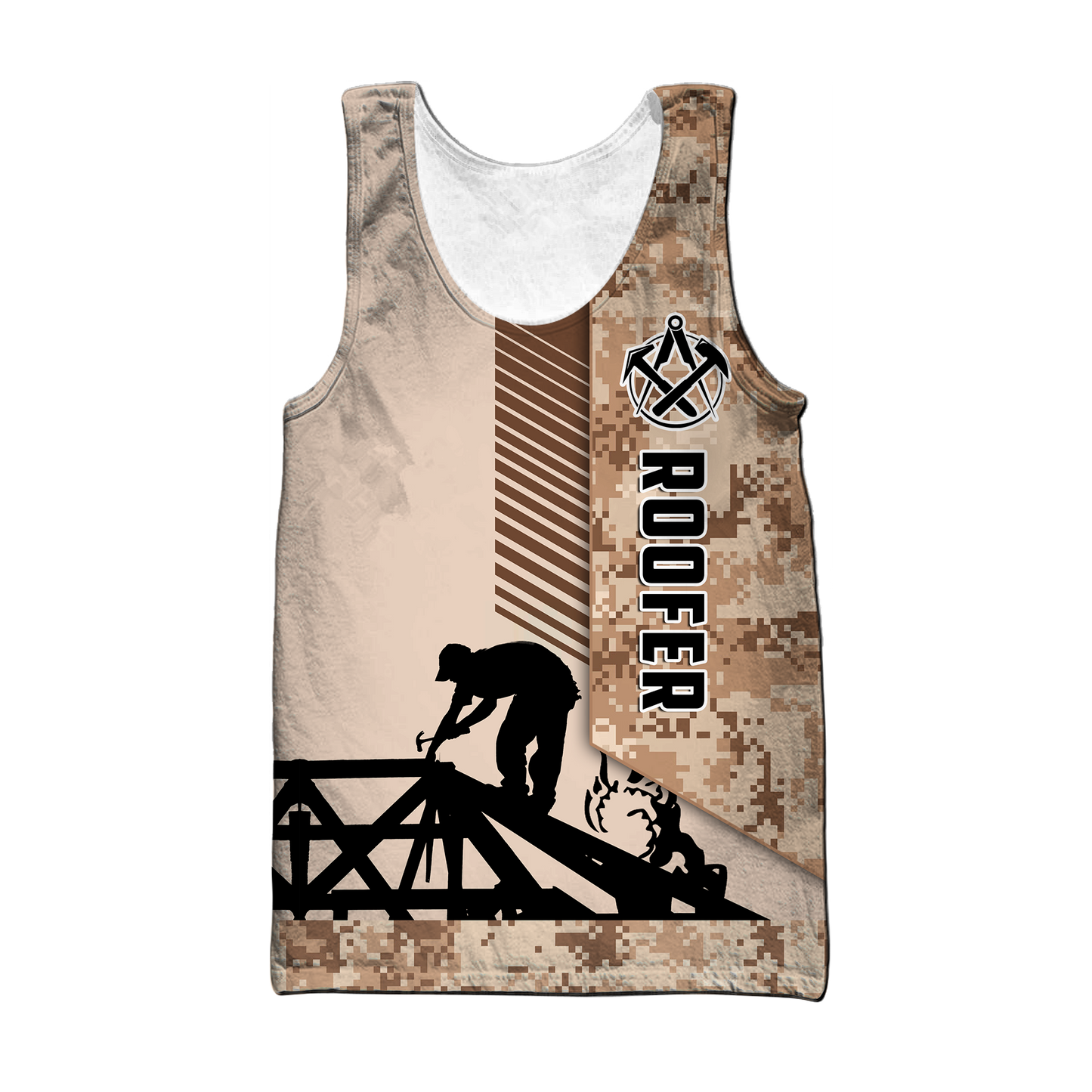 Roofer Man 3D All Over Printed Shirts For Men