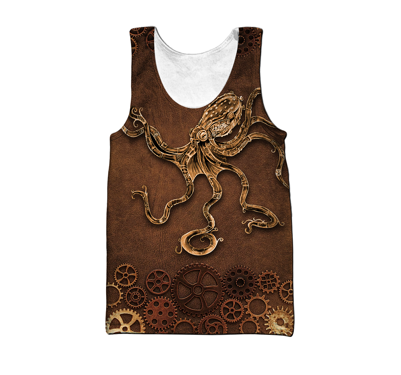 Octopus Steampunk Mechanic All Over Printed Hoodie For Men and Women TN