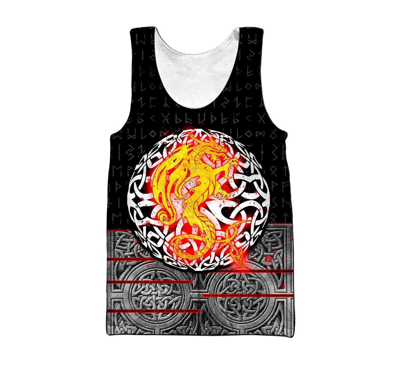 Nidhogg Viking Tattoo 3D Over Printed Hoodie Cloak for Men and Women-ML