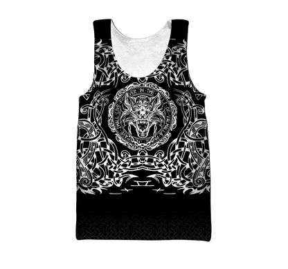 Fenrir Viking 3D Over Printed Hoodie for Men and Women-ML