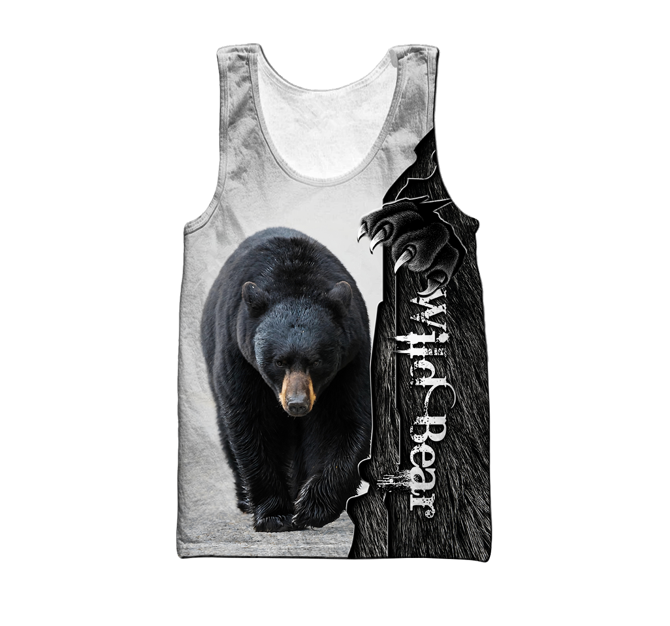 All Over Printed Bear Hoodie MEI09262001-MEI