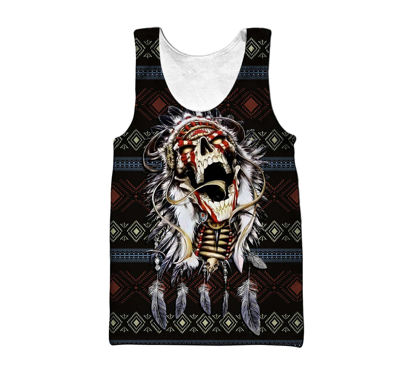 Love skull native 3D all over printed for man and women QB06122002