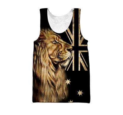 3D Australia One Nation Under God Over Printed Shirt for Men and Women