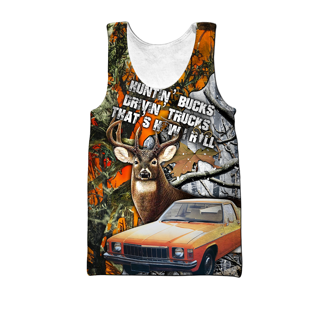 Hunting Bucks and Driving Trucks 3D All Over Print Hoodie