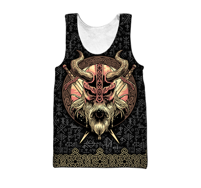 Love Skull Viking 3D all over printed for man and women QB06062004