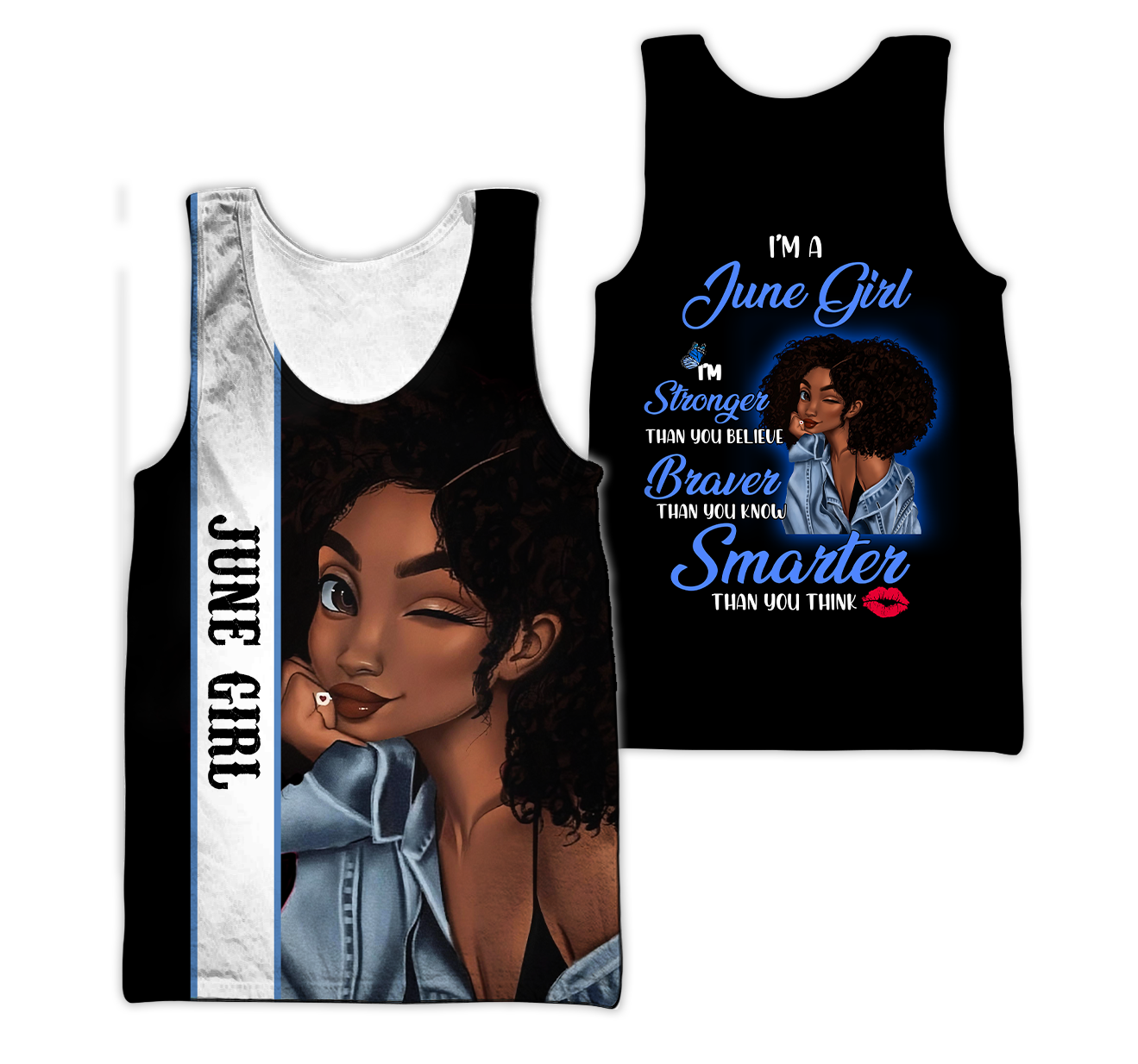 June Girl Cuztomize Name 3D All Over Printed Unisex Hoodie