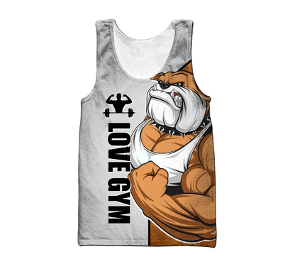 Premium Gym Dog 3d All Over Printed