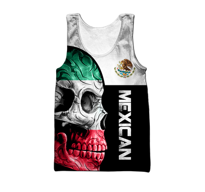 Mexican Skull 3D All Over Printed Unisex Hoodie