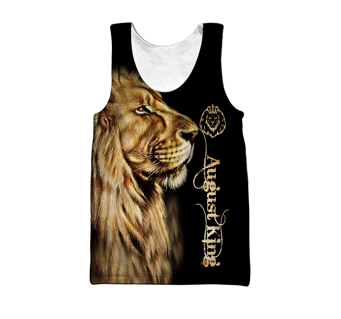 Custom Name August King Lion 3D All Over Printed Unisex Shirt