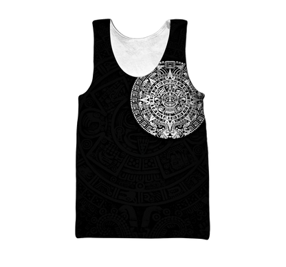 Aztec Mayan Tatoo 3D All Over Printed Hoodie