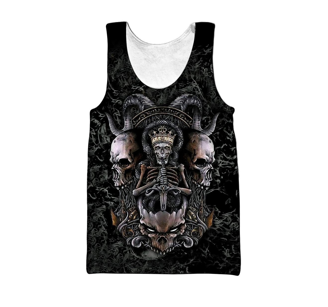 Premium Unisex All Over Printed Skull King Shirts MEI