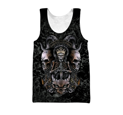 Premium Unisex All Over Printed Skull King Shirts MEI