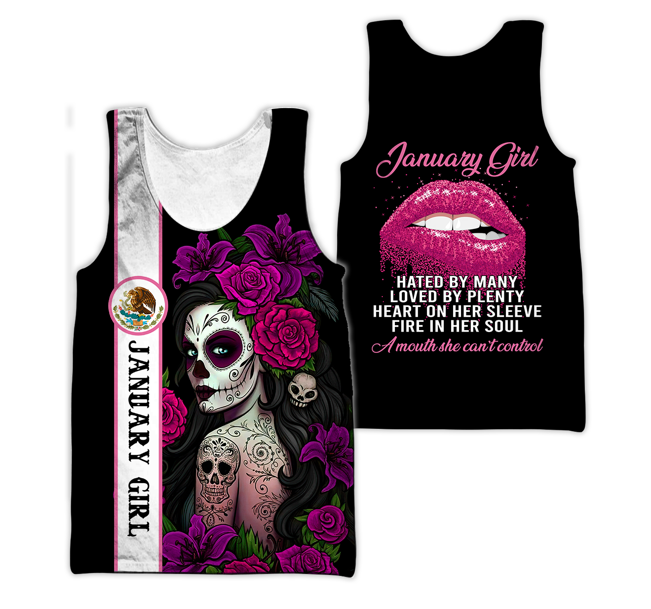 January Girl Customize Name 3D All Over Printed Shirts For Women MH10112001