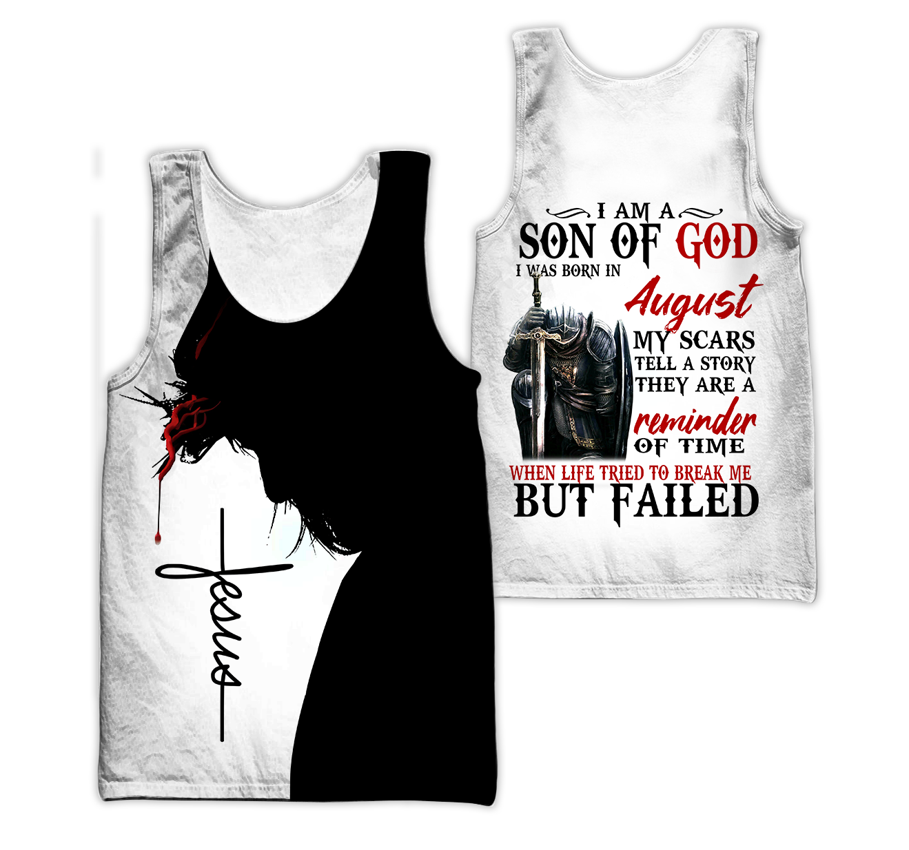 August Guy - Son of God Custome Name 3D All Over Printed Hoodie