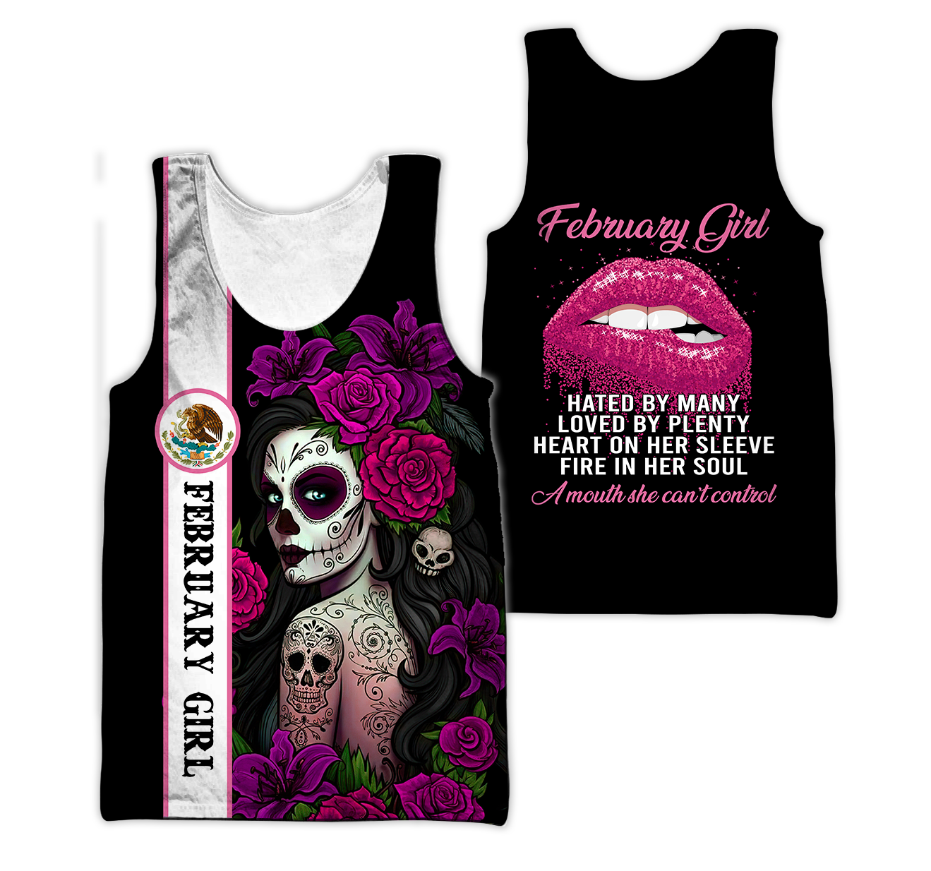 February Girl Customize Name 3D All Over Printed Shirts For Women MH10112002