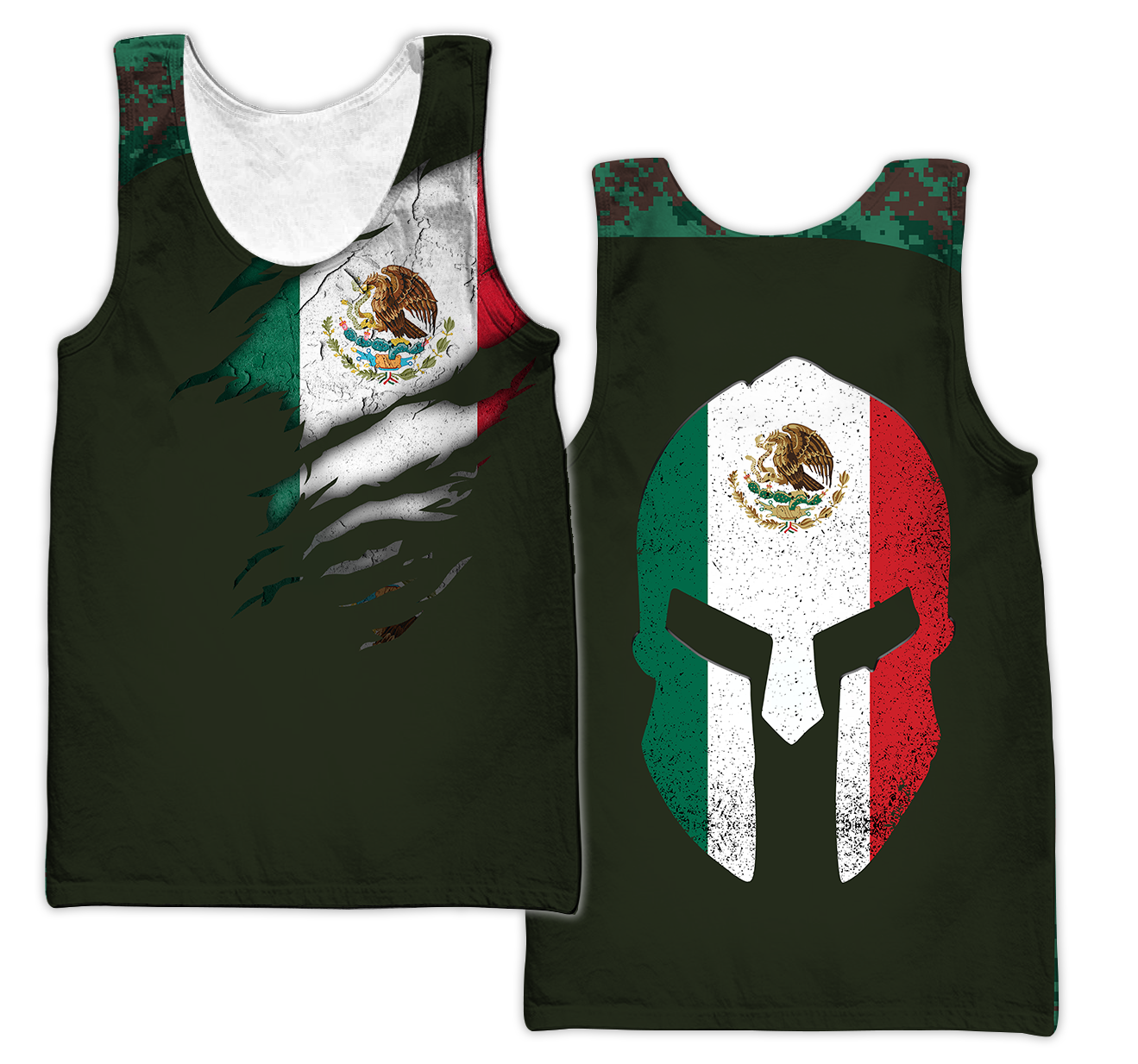Mexico Coat Of Arm 3D All Over Printed Shirts DQB10142002
