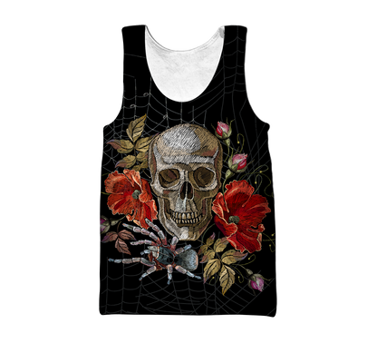 Love Skull red 3D all over printed for man and women QB06042001