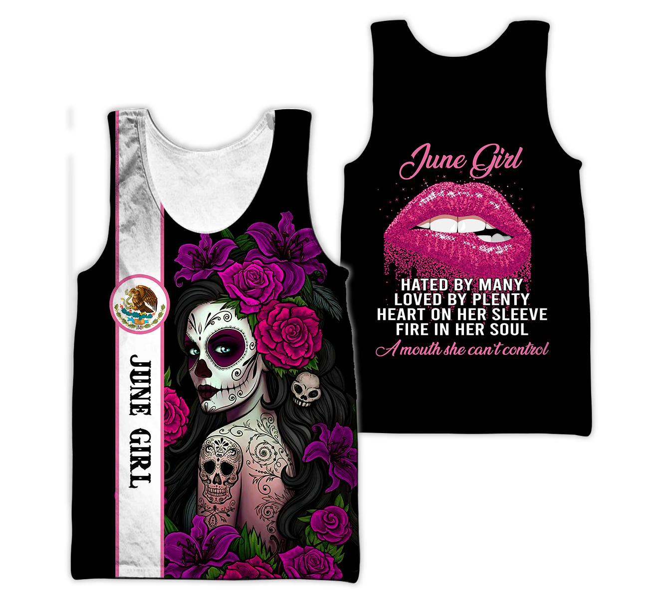 June Girl Customize Name 3D All Over Printed Unisex Hoodie