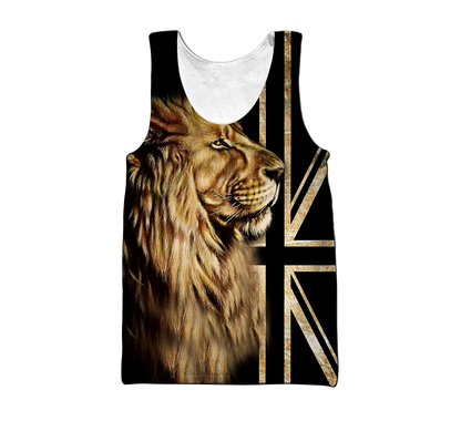 3D England One Nation Under God Over Printed Shirt for Men and Women