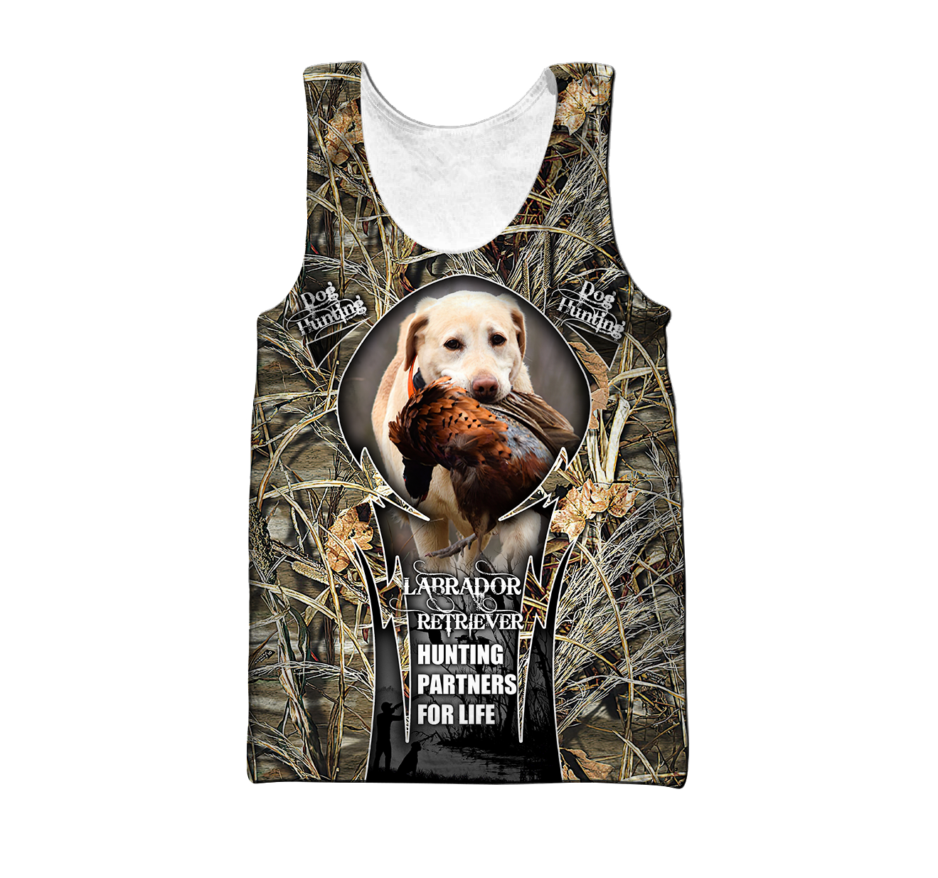 Hunting Labrador 3D Over Printed Unisex Deluxe Hoodie ML