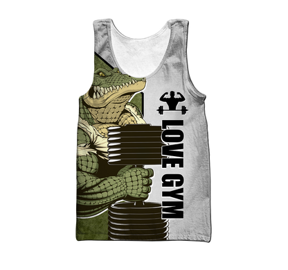 Premium Gym Crocodile 3d All Over Printed