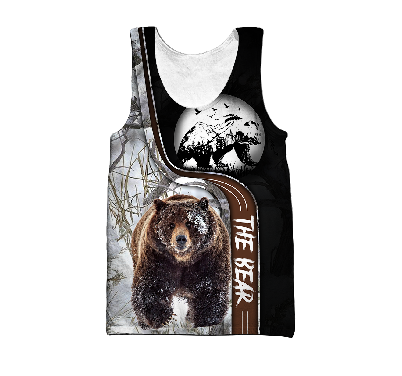 All Over Printed Bear Hoodie VP02102001-MEI