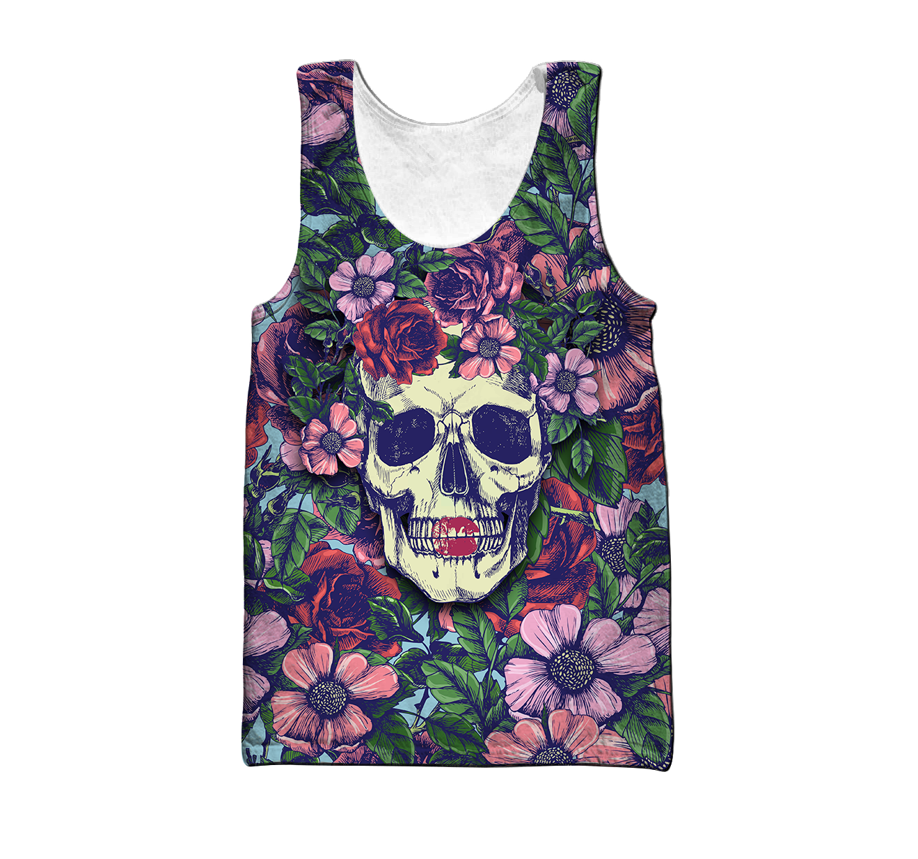 Rose Love Skull 3D all over printed for man and women QB05252004 - Amaze Style™-Apparel