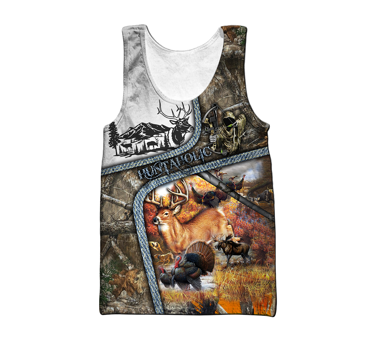 Huntaholic 3D Over Printed Unisex Deluxe Hoodie