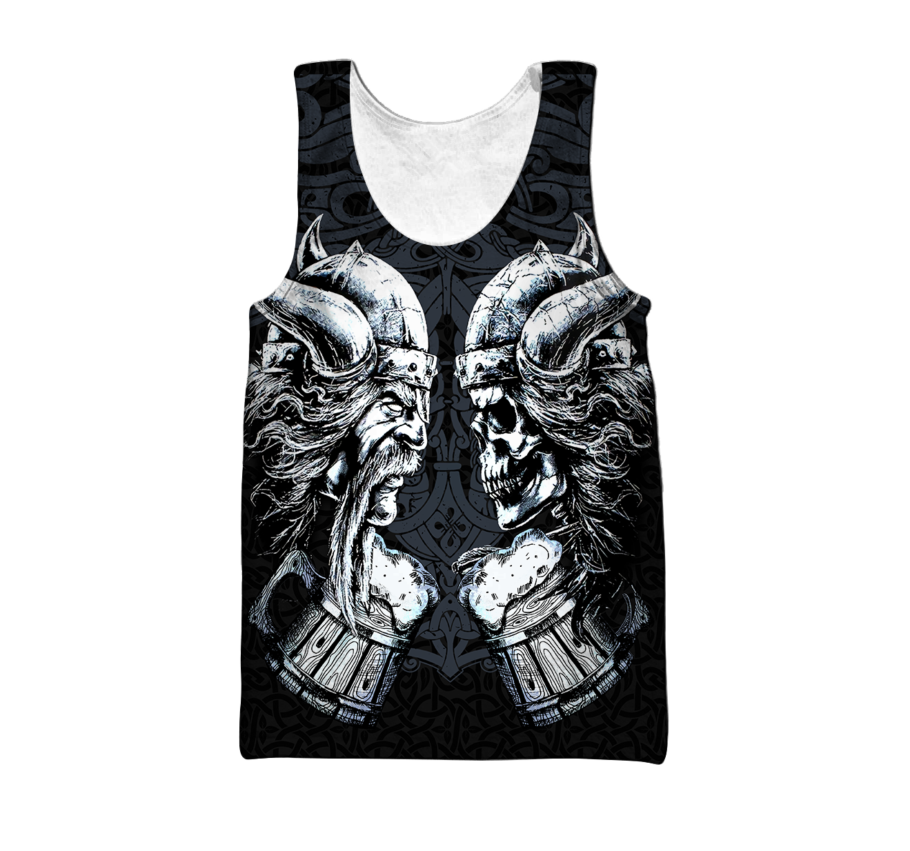 Love beer skull & viking 3D all over printed for man and women