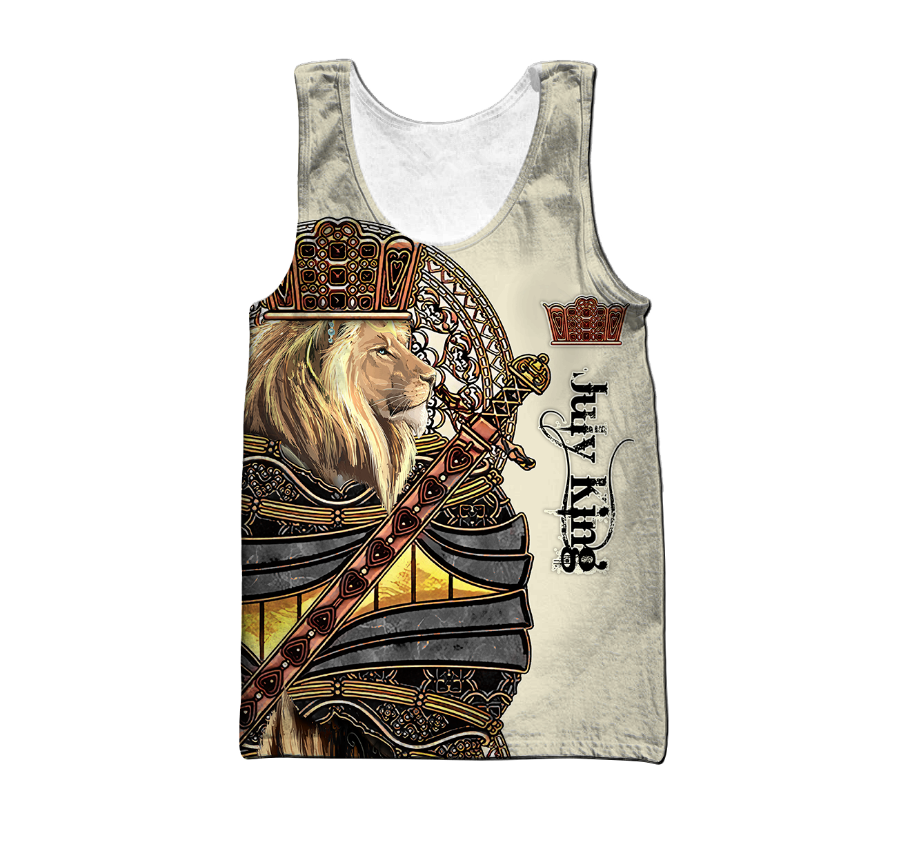 July Black King Lion  3D All Over Printed Unisex Shirts