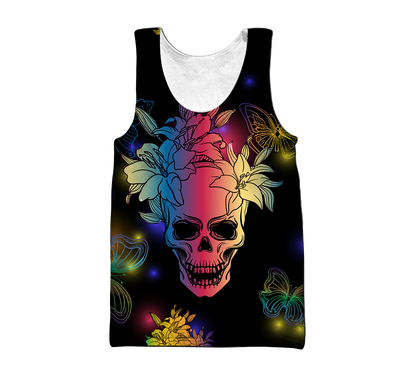Love Skull 3D all over printed for man and women
