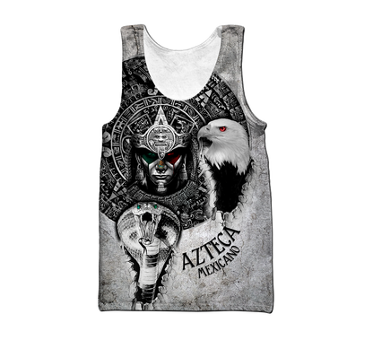 Mexican Aztec Warrior 3D All Over Printed Hoodie Shirt  by SUN QB06302006